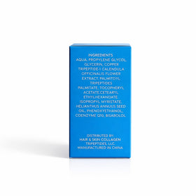 Collagen Tripeptides ingredient label detail highlighting GHK-Cu and CoQ10 benefits