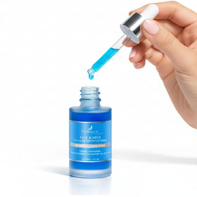 Collagen Tripeptides applied to neck demonstrating firming and smoothing effect