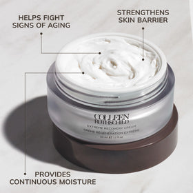 COLLEEN ROTHSCHILD fingertip scooping cream demonstrating easy application and spreadability
