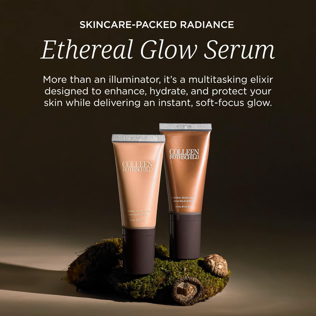 Colleen Rothschild close-up texture of pearlescent serum showing smooth finish