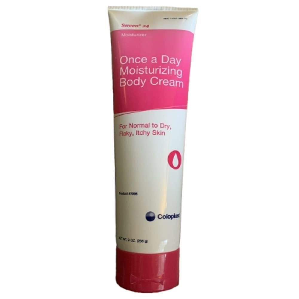 Coloplast Sween 24 tube front view showing label and unscented benefit