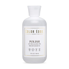 Color Edge bottle front view showing product label and styling benefit