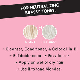 Color Lux label and pump detail highlighting ingredients and usage instructions for quick reference
