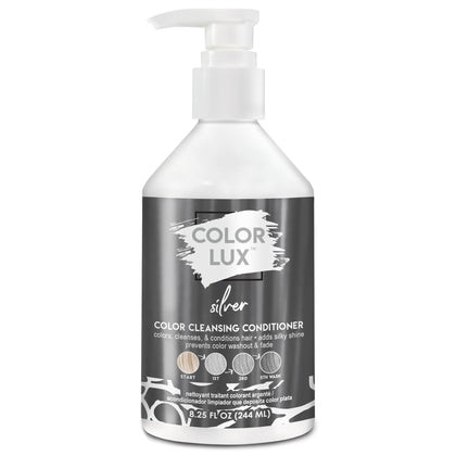 Color Lux front packaging showing bottle and silver shade benefit shine