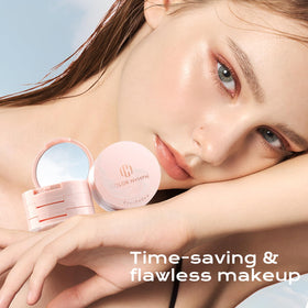 Color Nymph application on eyelid demonstrating even, blendable coverage