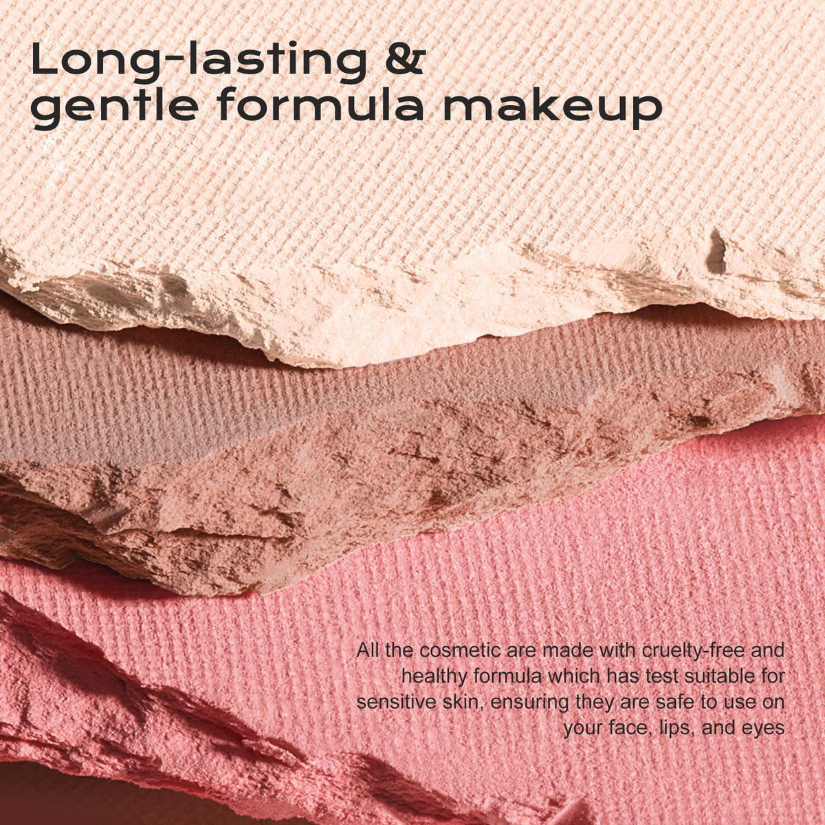Color Nymph brush applying swatch on skin to show buildable pigment
