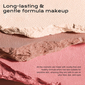 Color Nymph brush applying swatch on skin to show buildable pigment