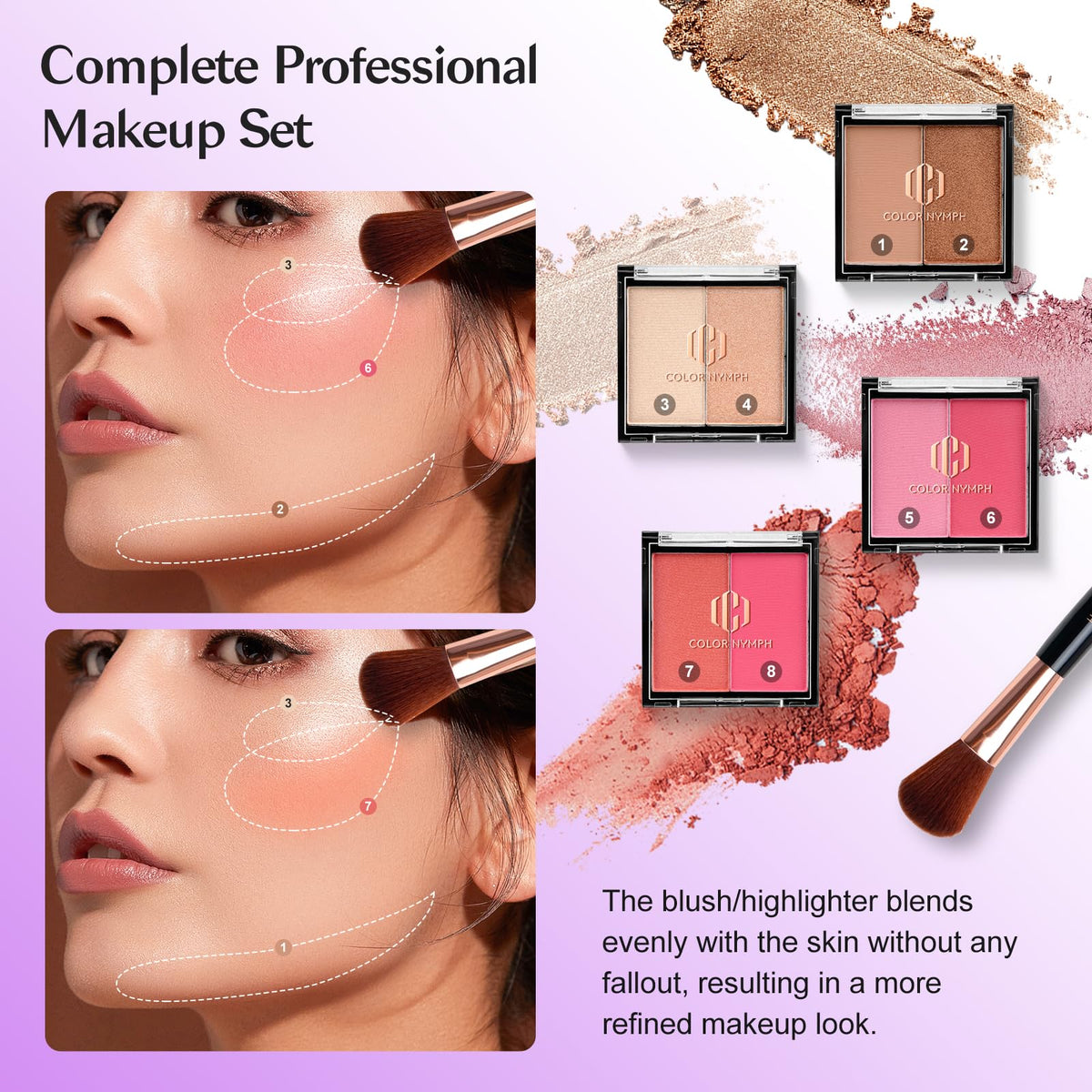 Color Nymph close-up of eyeshadow texture demonstrating smooth blendability and pigment