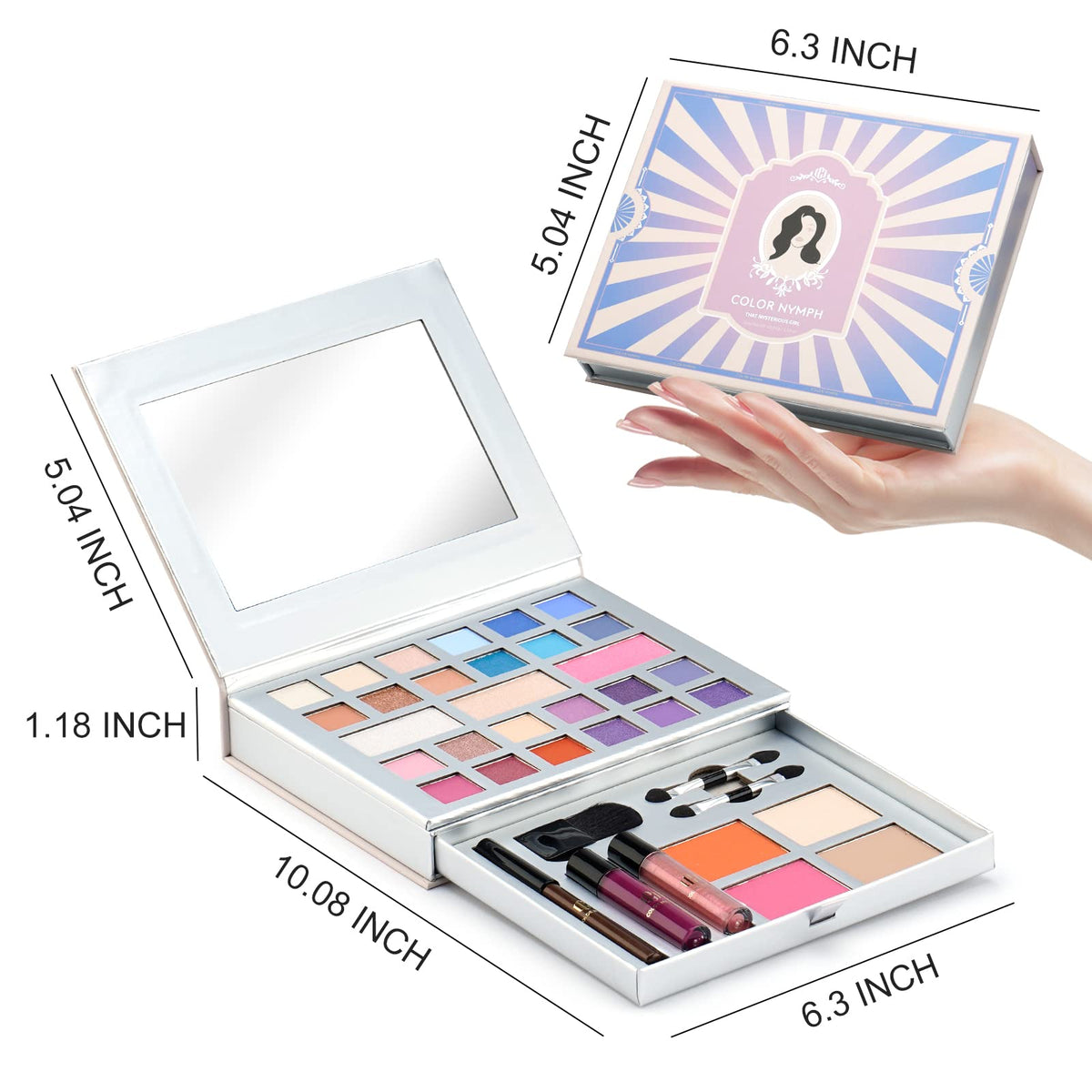 Color Nymph brown eyeliner pencil detail for precise definition