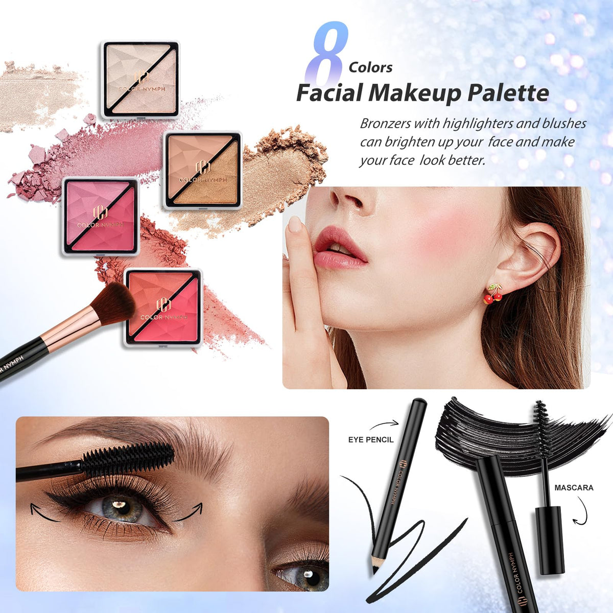 Color Nymph eyeshadow close-up showing pigment variety for creative looks