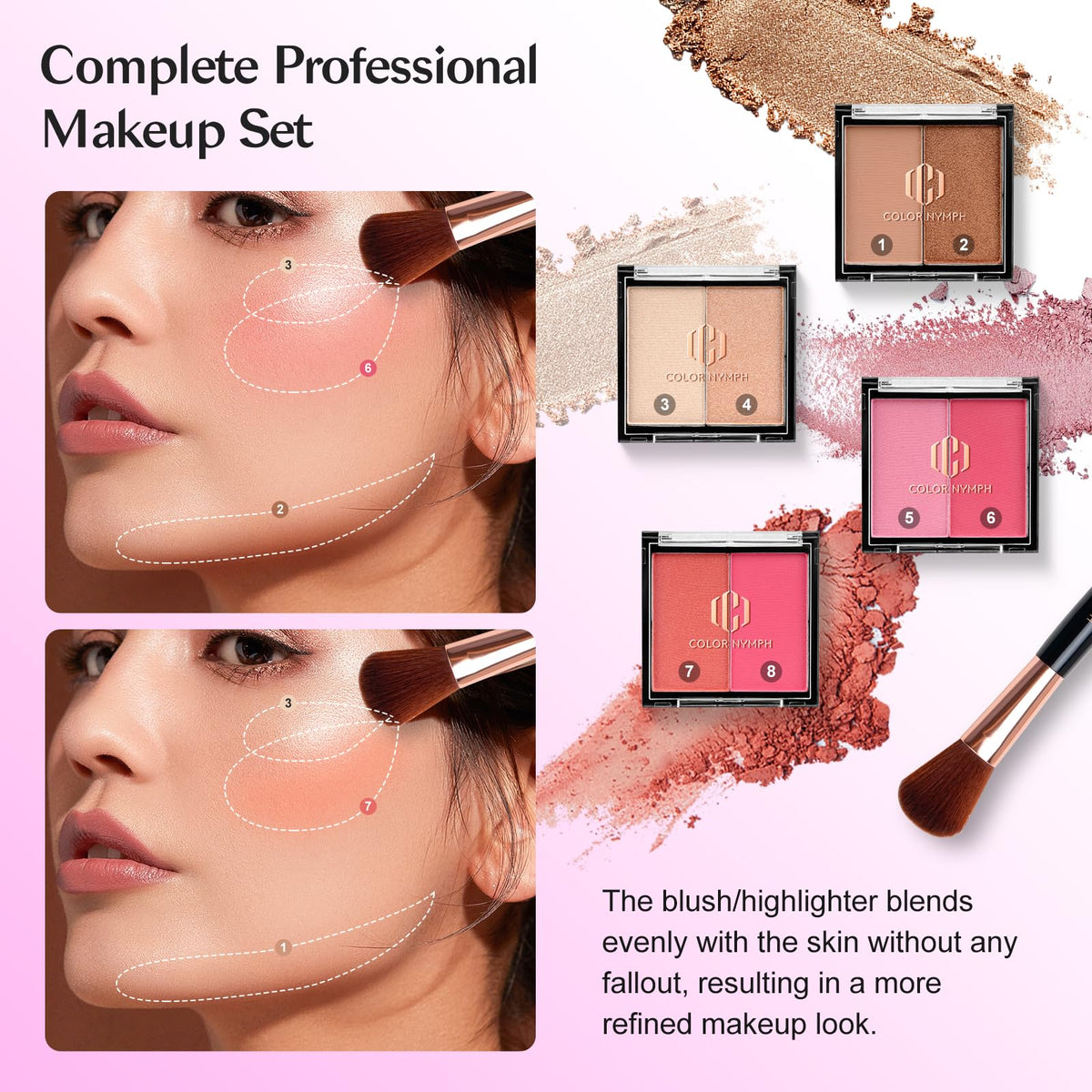 Color Nymph eyeshadow close-up showing smooth texture for easy blending