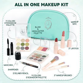 Color Nymph eyeshadow palette closeup showing pigments and easy-blend benefits