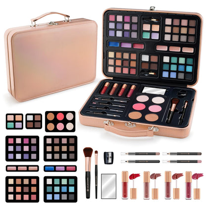 Color Nymph gold case front packaging showing organized travel-ready storage