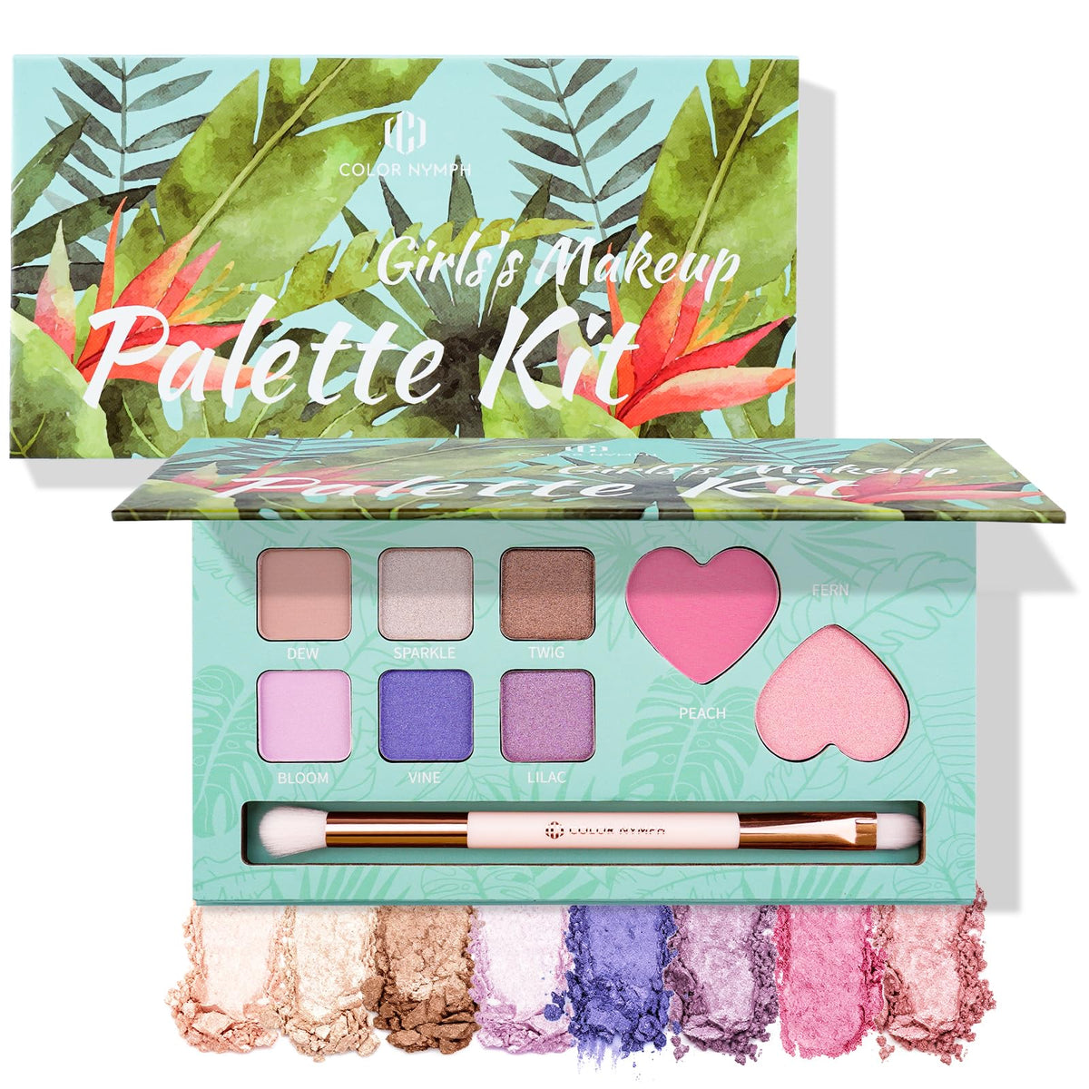 Color Nymph front packaging in mint green showing compact design and kid-friendly look