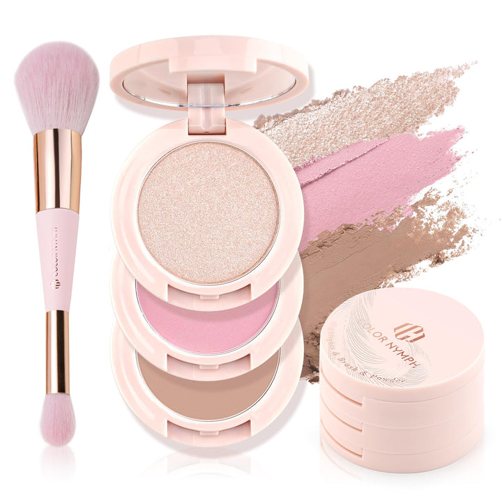 Color Nymph front packaging showing compact pink stacked design and portability