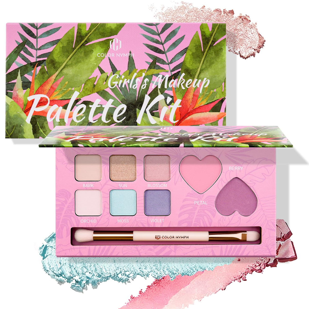 Color Nymph front packaging showing compact pink case and product name for gifting