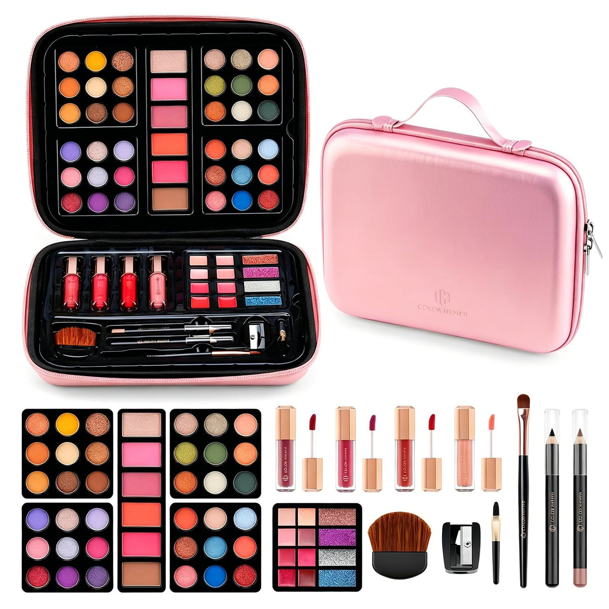 Color Nymph front packaging showing full set and handbag, easy gifting