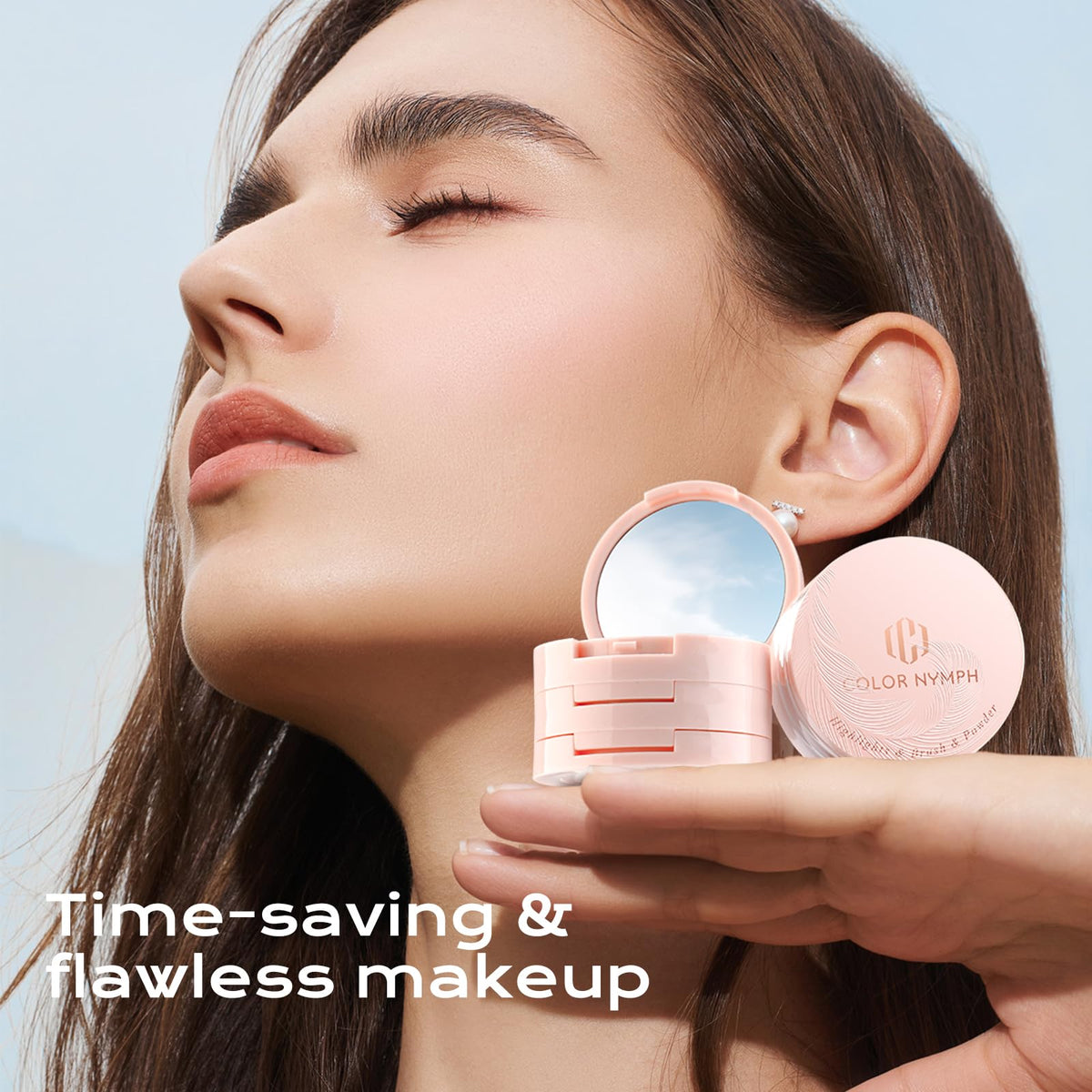 Color Nymph highlighter sparkle detail adding luminous catch-light to skin