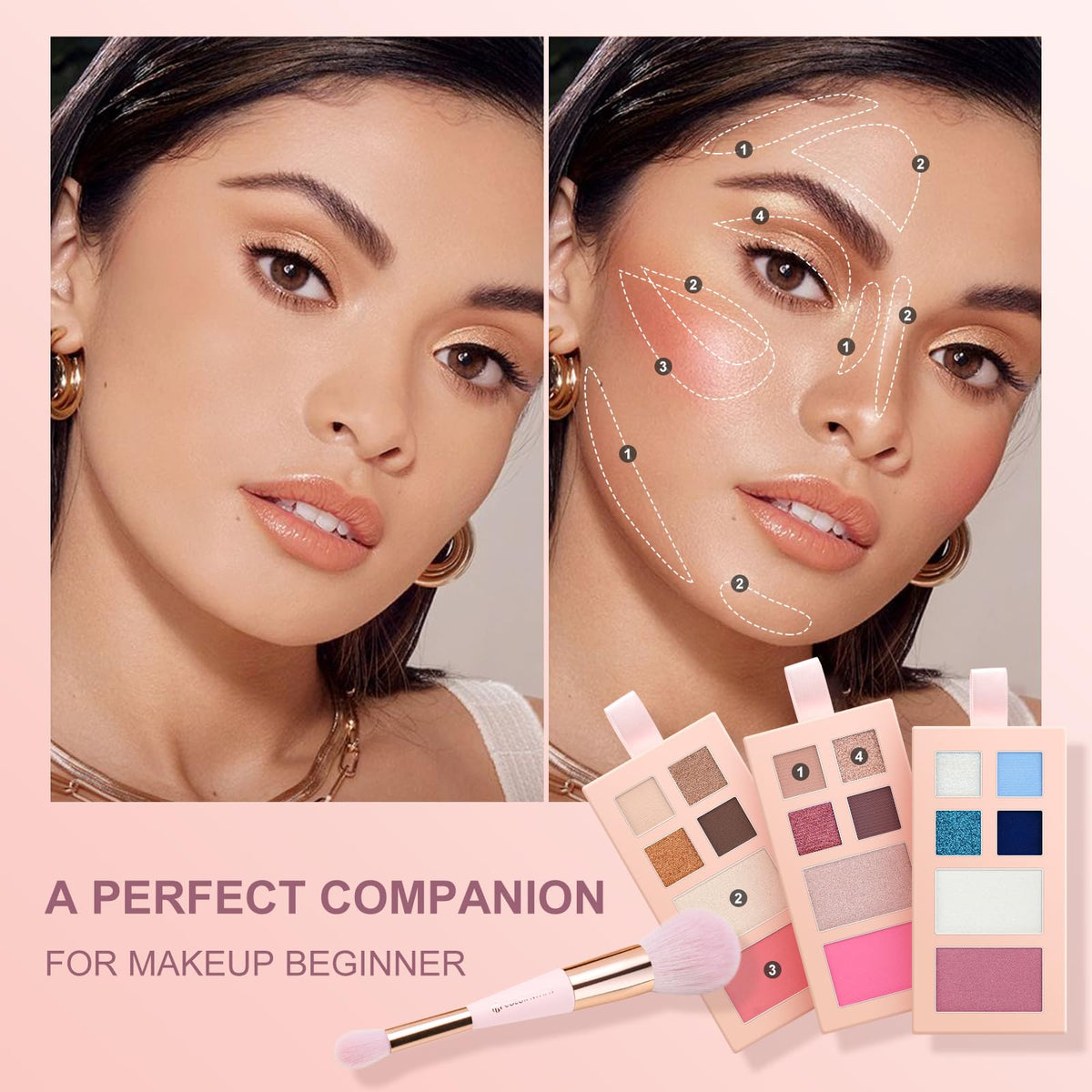 Color Nymph lip gloss duo showing matte and glossy finishes for versatile wear benefit