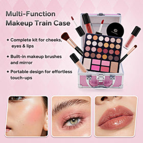 Color Nymph open palette displaying 24 eyeshadow colors and face pans