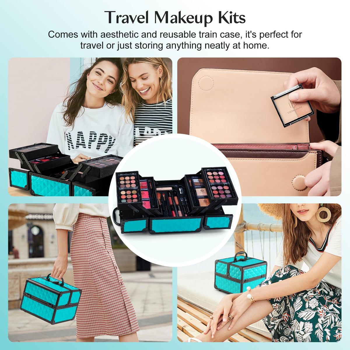 Color Nymph teen applying eyeshadow demonstrating easy beginner use