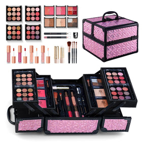 Color Nymph train case exterior showing compact travel-ready storage benefit