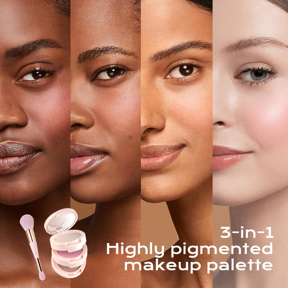 Color Nymph palette inside a travel bag for on-the-go makeup refreshes