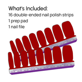 Color Street worn on hands in an evening setting showing glamorous, long-lasting red