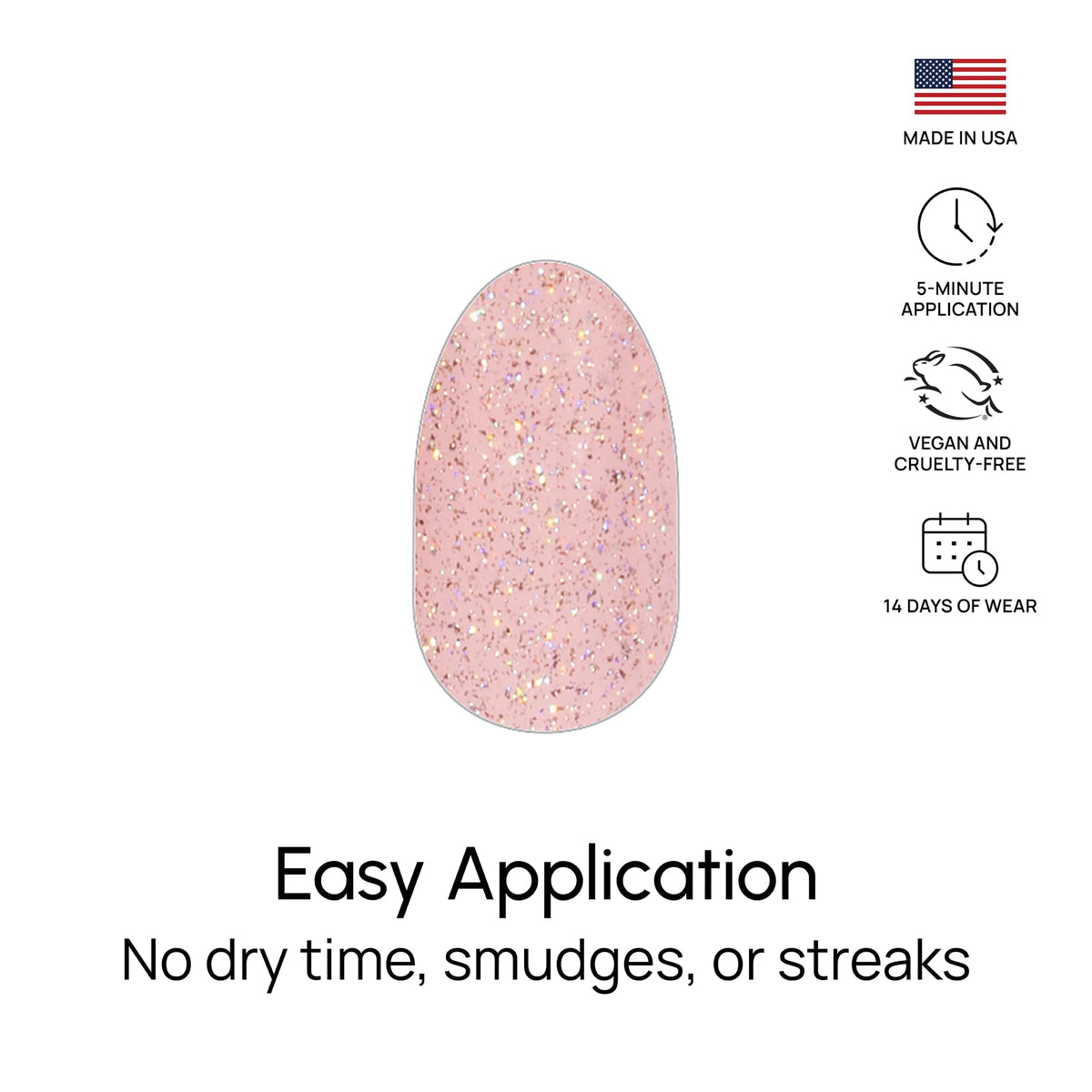 Color Street open pack showing 16 double-ended strips for varied nail sizes and easy selection