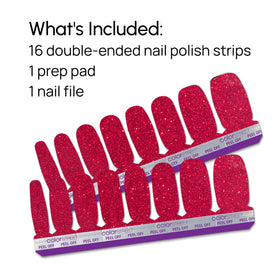 Color Street nails at a winter party showcasing long-lasting glittery style