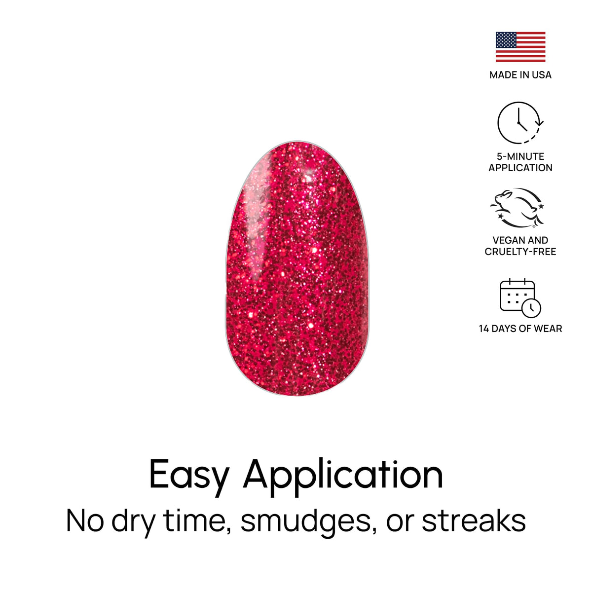 Color Street removed strip showing adhesive backing for easy, damage-free removal