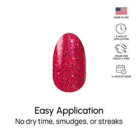 Color Street removed strip showing adhesive backing for easy, damage-free removal