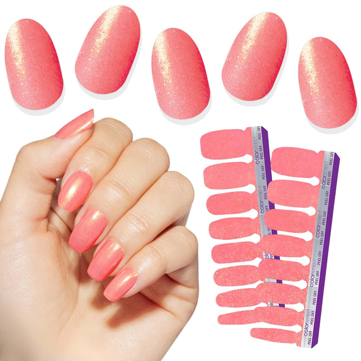 Color Street front packaging showing Coral Cove strips and branding for easy selection
