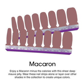 Color Street open sheet showing 16 double-ended strips offering multiple size options benefit