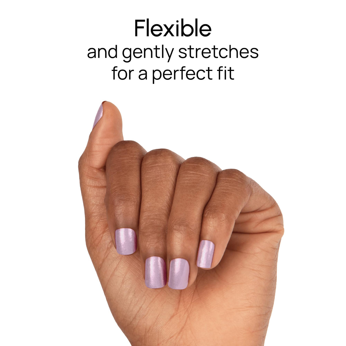 Color Street Forbidden Orchid on model hands styled for an elegant day-to-night look