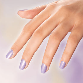 Color Street Forbidden Orchid layout of 16 double-ended strips showing size options for fit