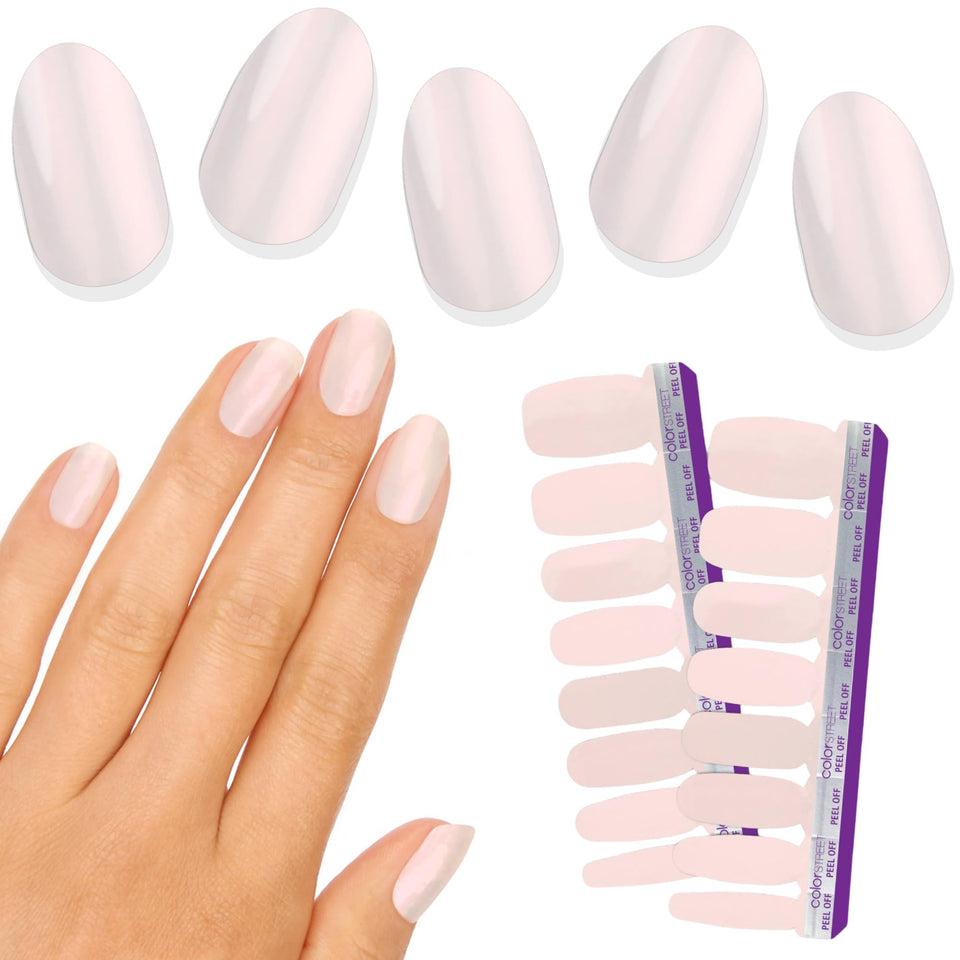 Color Street front packaging showing Glazed Over strips and brand logo for easy identification