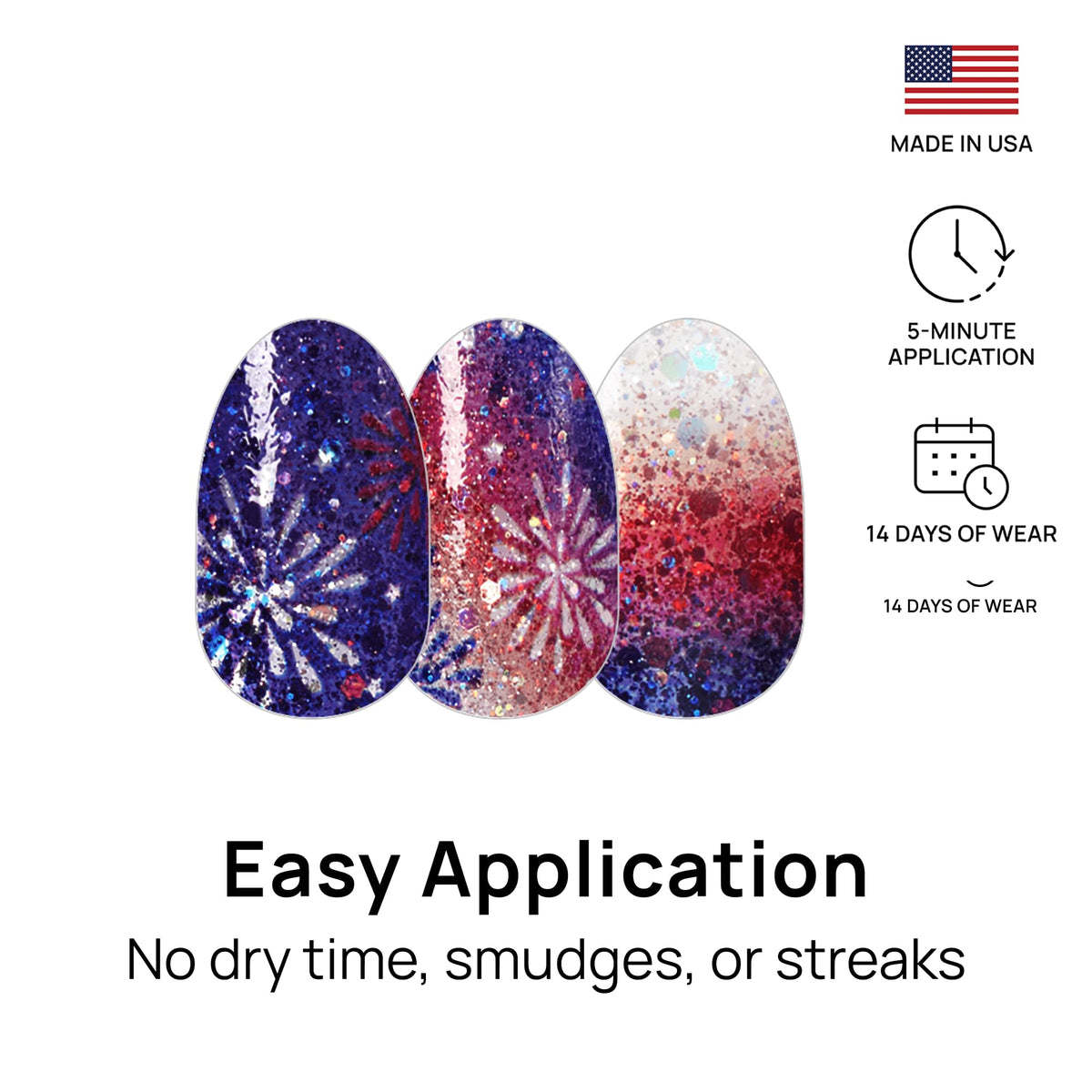 Color Street size comparison on nail chart illustrating correct strip choice