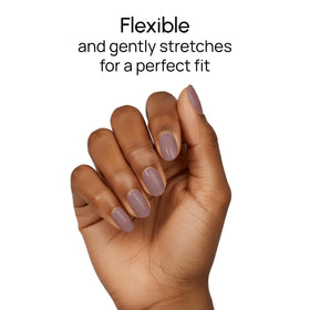 Color Street finished manicure close view showing layered mauve depth and polished look benefit