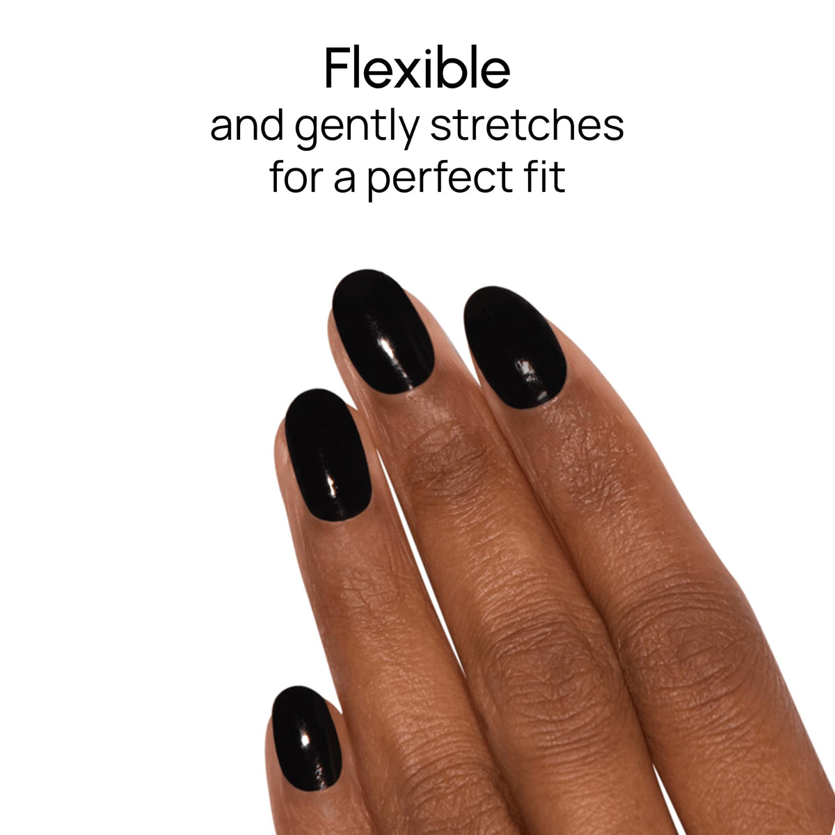 Fingertip scale comparison with Color Street strips showing size variety for precise fit