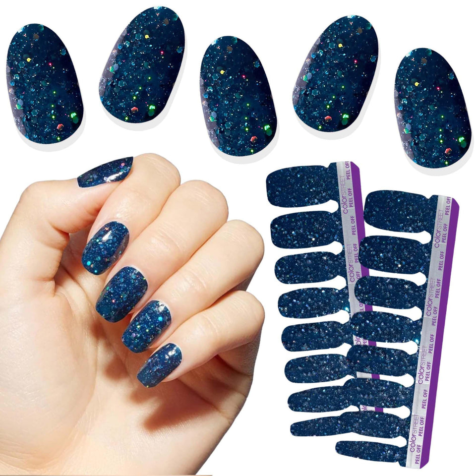 Color Street Oceans Apart front packaging showing product and benefit of instant manicure