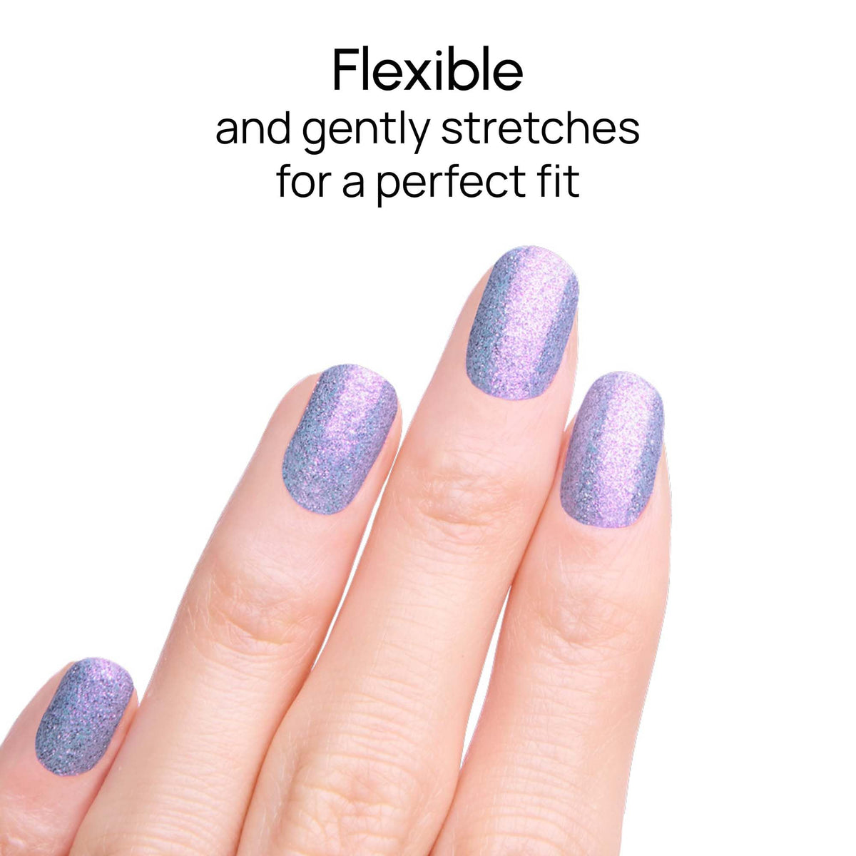 Color Street laid flat showing all 16 double-ended strips and flexibility