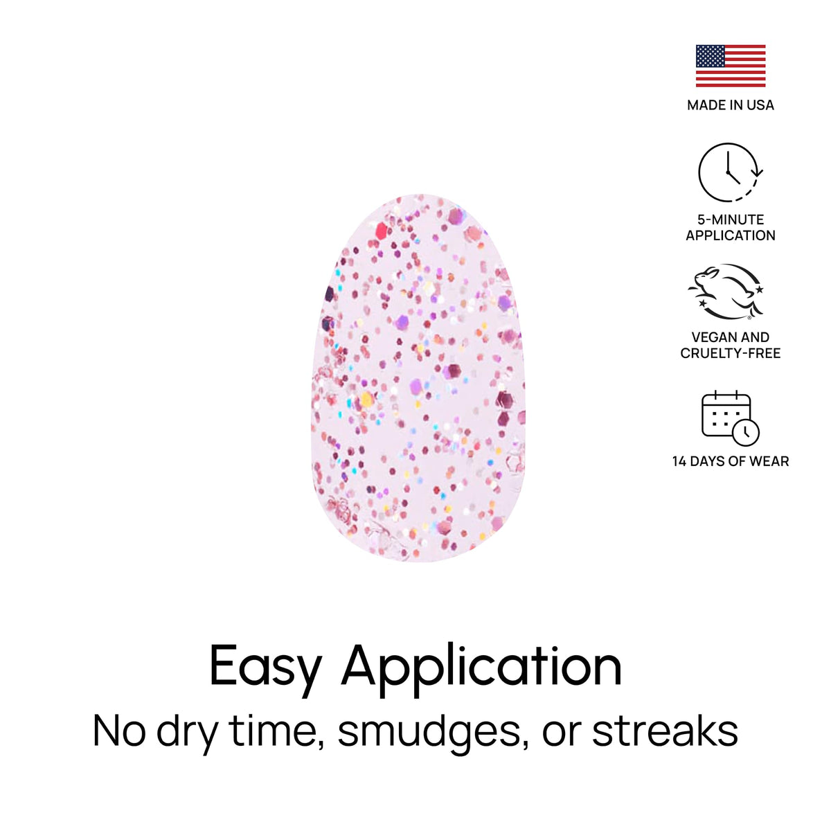 Color Street removal step with gentle peel showing easy, low-damage removal