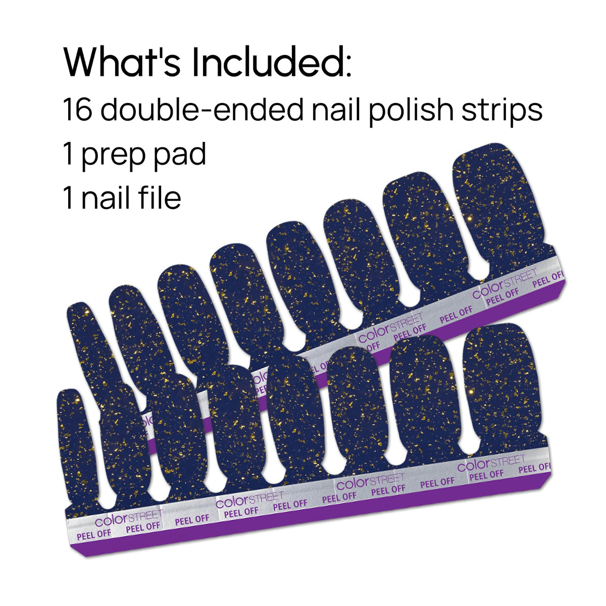 Color Street nails in evening setting showing glamorous sparkle for special events