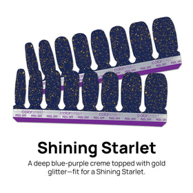 Color Street on model hand displaying glitter manicure and elegant wearable sparkle