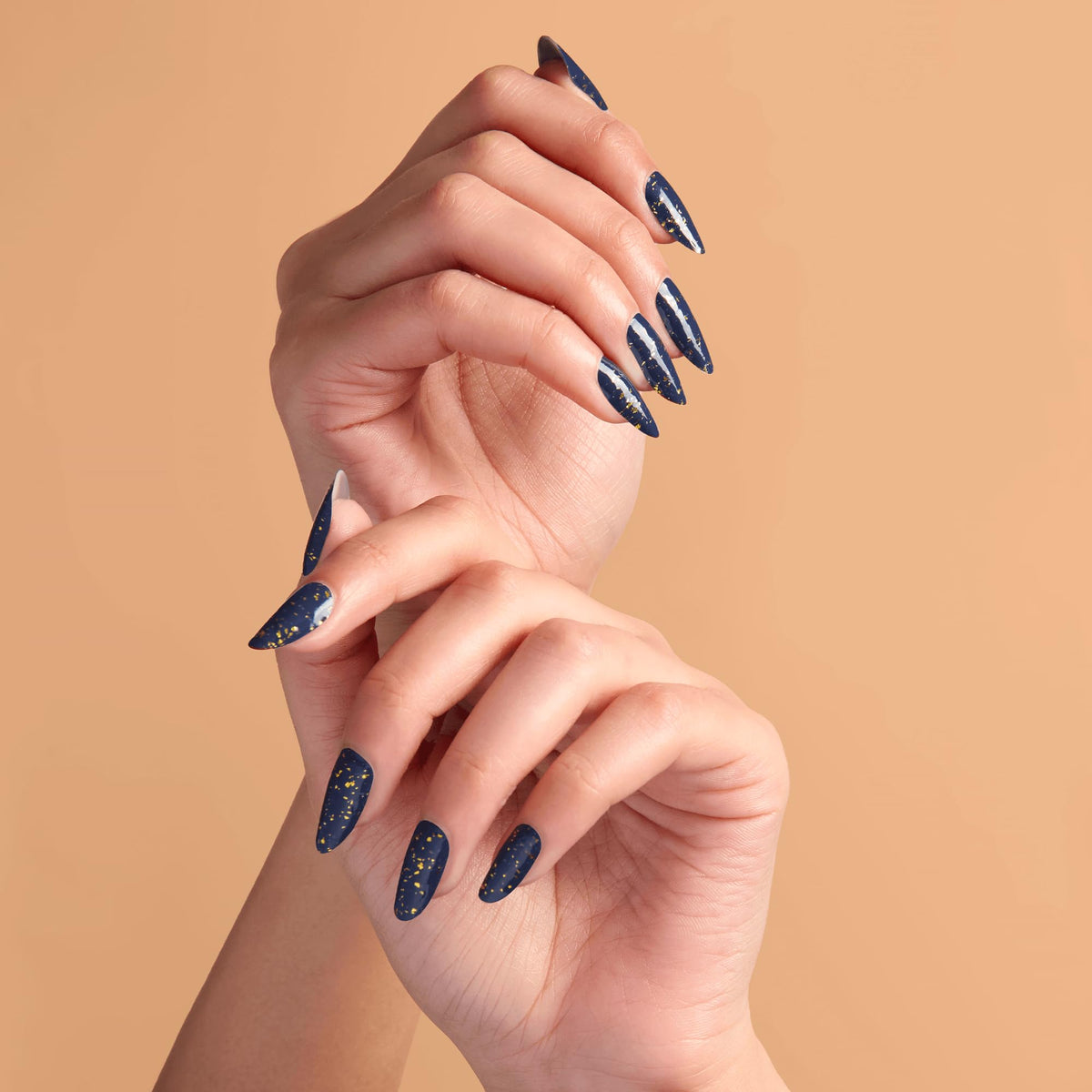 Color Street individual strips laid out to show shapes and easy application benefit