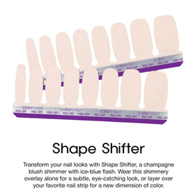 Color Street strip being applied showing easy peel-and-stick application benefit