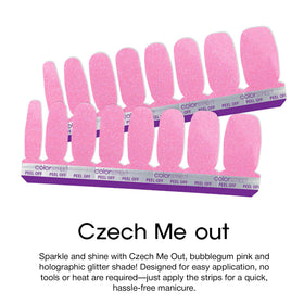 Color Street strips displayed on sheet showing double-ended design and size variety benefit