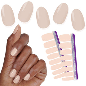 Color Street front packaging showing Toffee Nut shade and benefit quick application