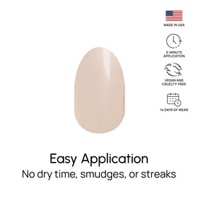 Color Street size comparison with coin showing strip fit for most nails benefit